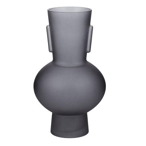 Bergen Glass Vase Matte Grey