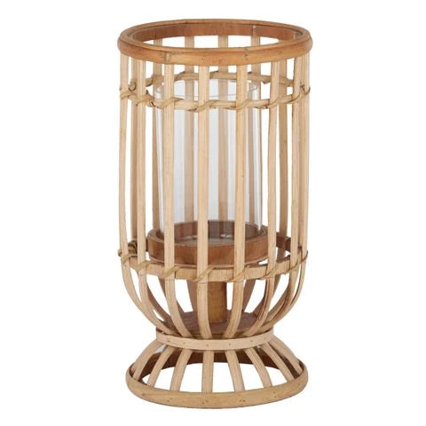 Briella Rattan Candle Holder - Large