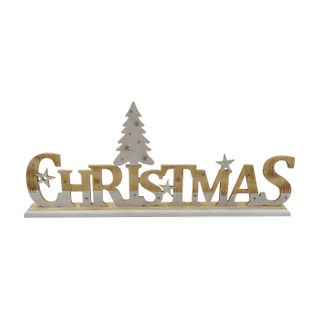 Wooden Table Top Christmas Sign