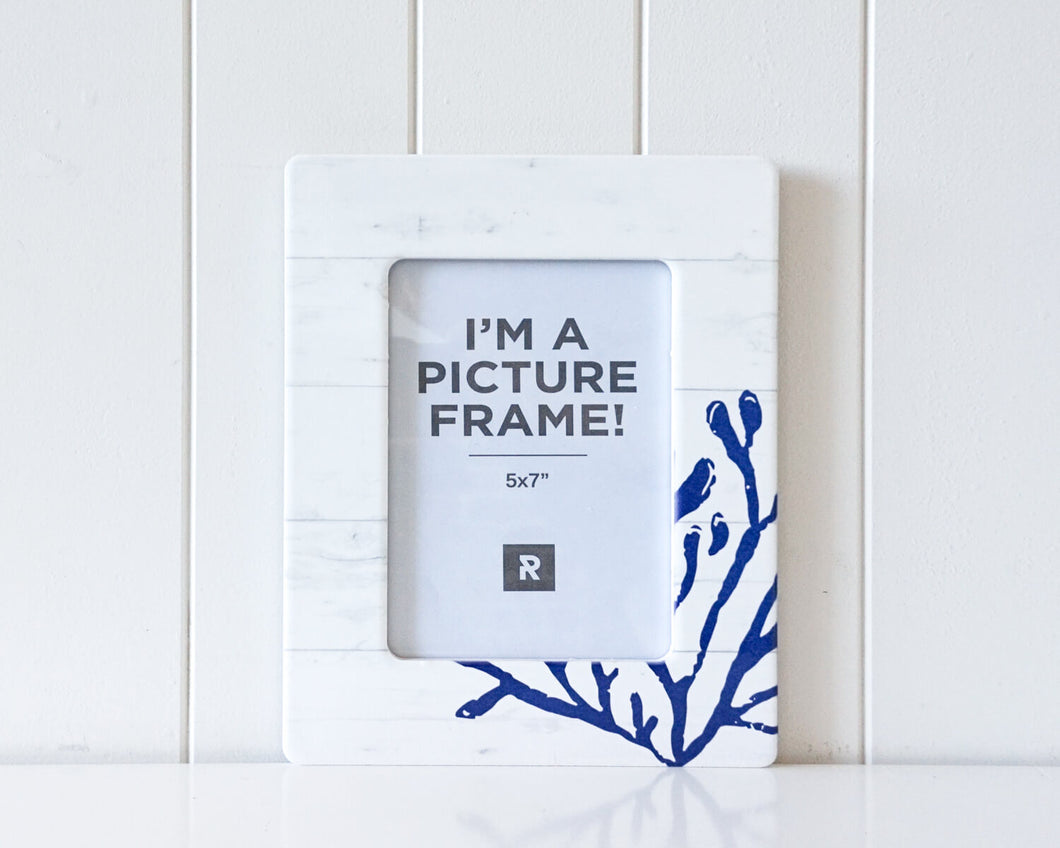 Hamptons Coral Photo Frame