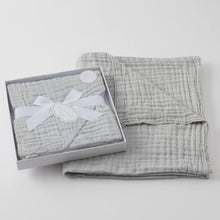 Load image into Gallery viewer, Grey Double Muslin Cotton Blanket
