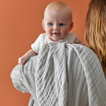 Load image into Gallery viewer, Grey Double Muslin Cotton Blanket
