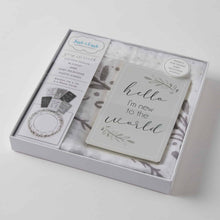 Load image into Gallery viewer, Grey Wreath Milestone Muslin Set
