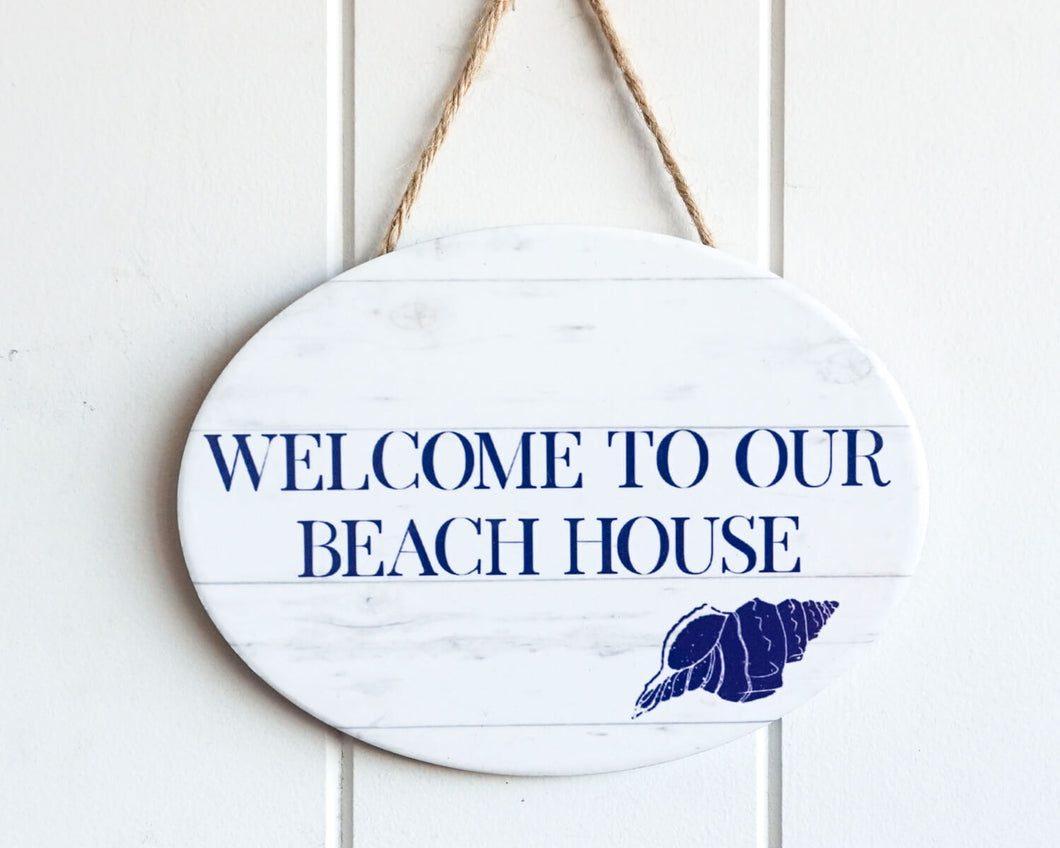 Welcome to our Beach House Hamptons Wall Plaque