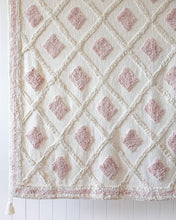 Load image into Gallery viewer, Henley Throw Blanket in Blush, Mustard and Olive
