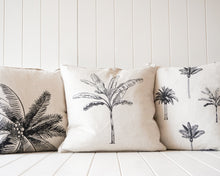 Load image into Gallery viewer, Banana Palm Linen Cushion
