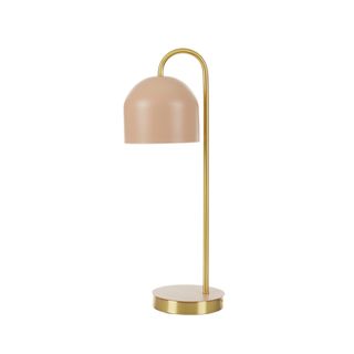 Monique Metal Table Lamp Nude and Gold