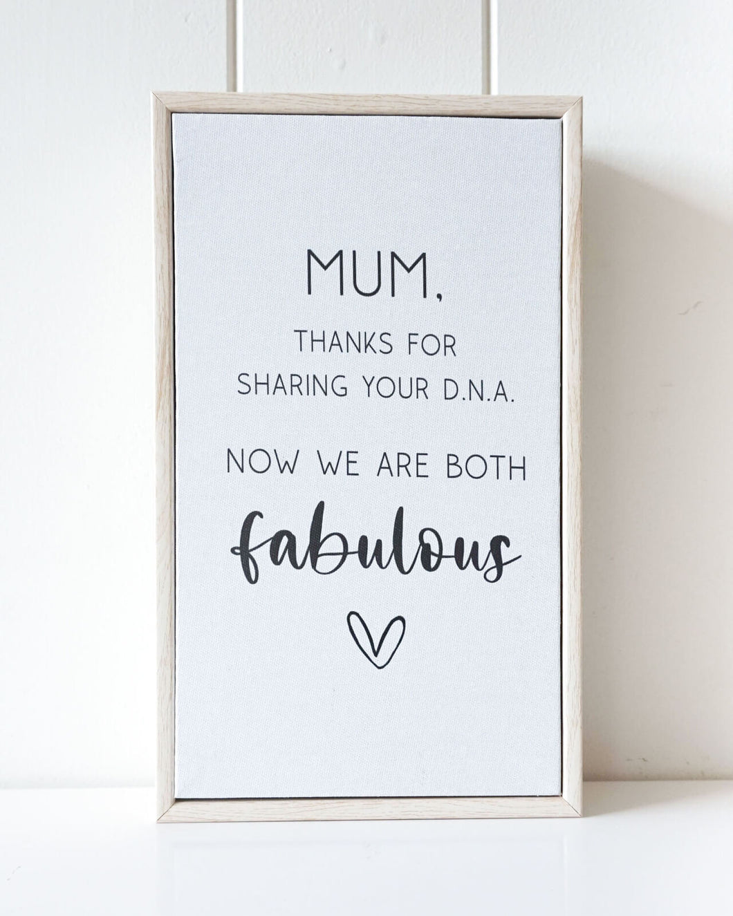 Fabulous Mum Framed Canvas