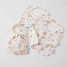 Load image into Gallery viewer, Rainbow Muslin Bib 2-Pack
