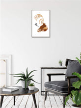 Load image into Gallery viewer, Rustic Feather Vase Framed Canvas
