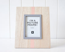 Load image into Gallery viewer, Timber Peach Stripe Photo Frame
