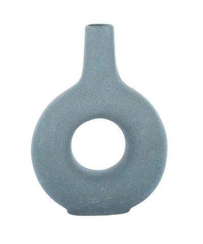 Tori Ceramic Vase - Denim