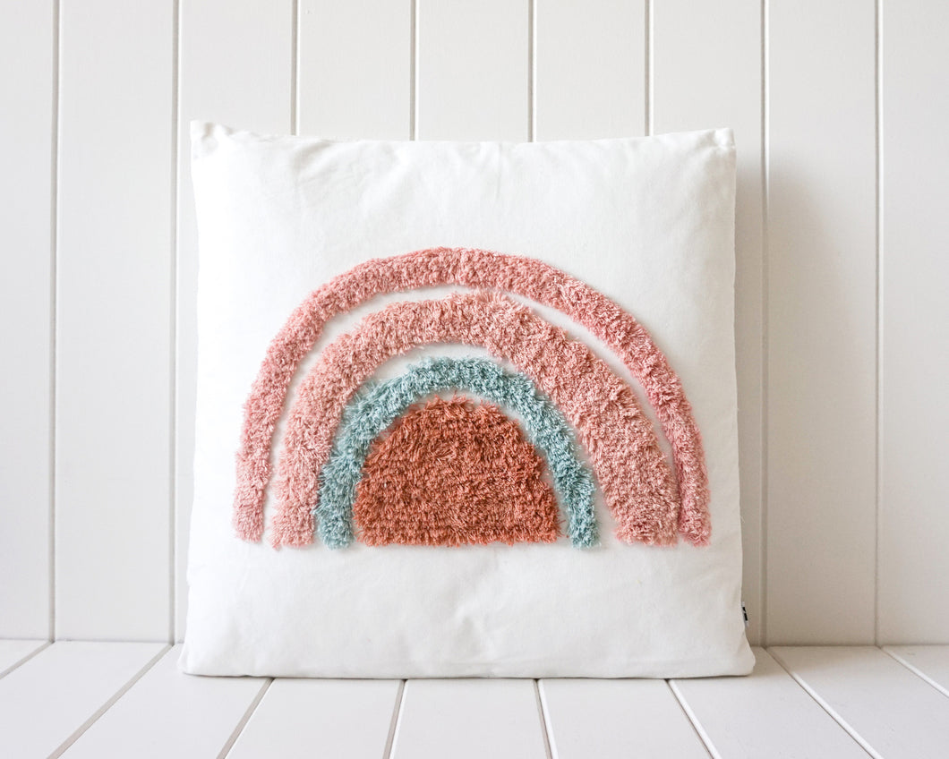 Tufted Cushion Rainbow