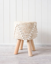 Load image into Gallery viewer, Viola Stool Natural and White
