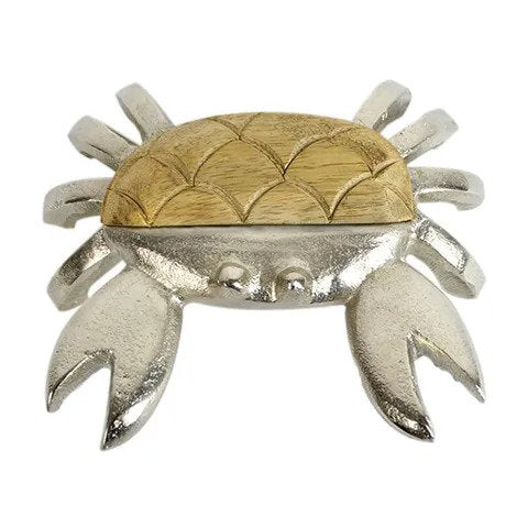 Wood and Metal Crab Sculpture