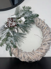 Load image into Gallery viewer, Rattan Wreath with Pine Needles
