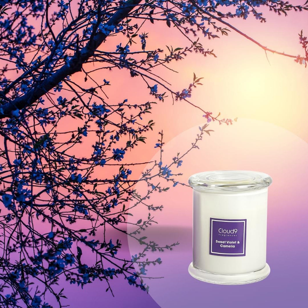 Sweet Violet & Camelia Scented Candle