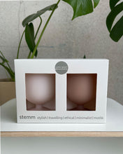 Load image into Gallery viewer, Porter Green Stemm Unbreakable Silicone Wine Glasses Desert/Stone
