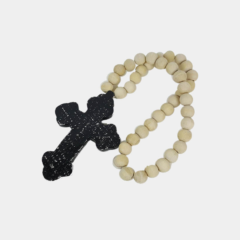 Wooden Bead Cross